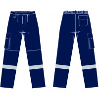 CALÇA C/REF ANTIESTÁTICA/IGNIFUGA AZUL CE